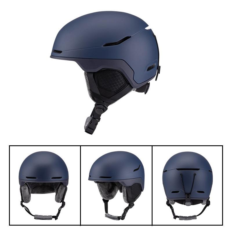 Unisex Ski Helmet Cover Adults Kids Winter Sports Half With Goggle Strap PC EPS Construction