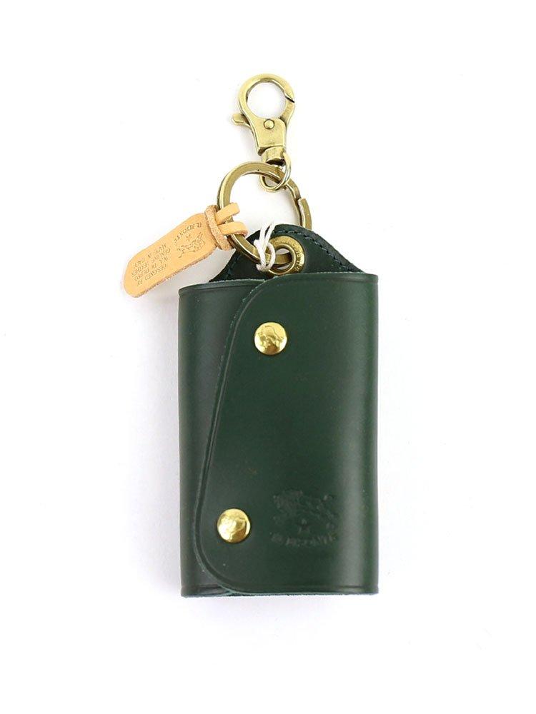 IL BISONTE Leather Key Case with Key Size F 93 Ring, 5432404150-006, (Free Size), (Viridian Green)