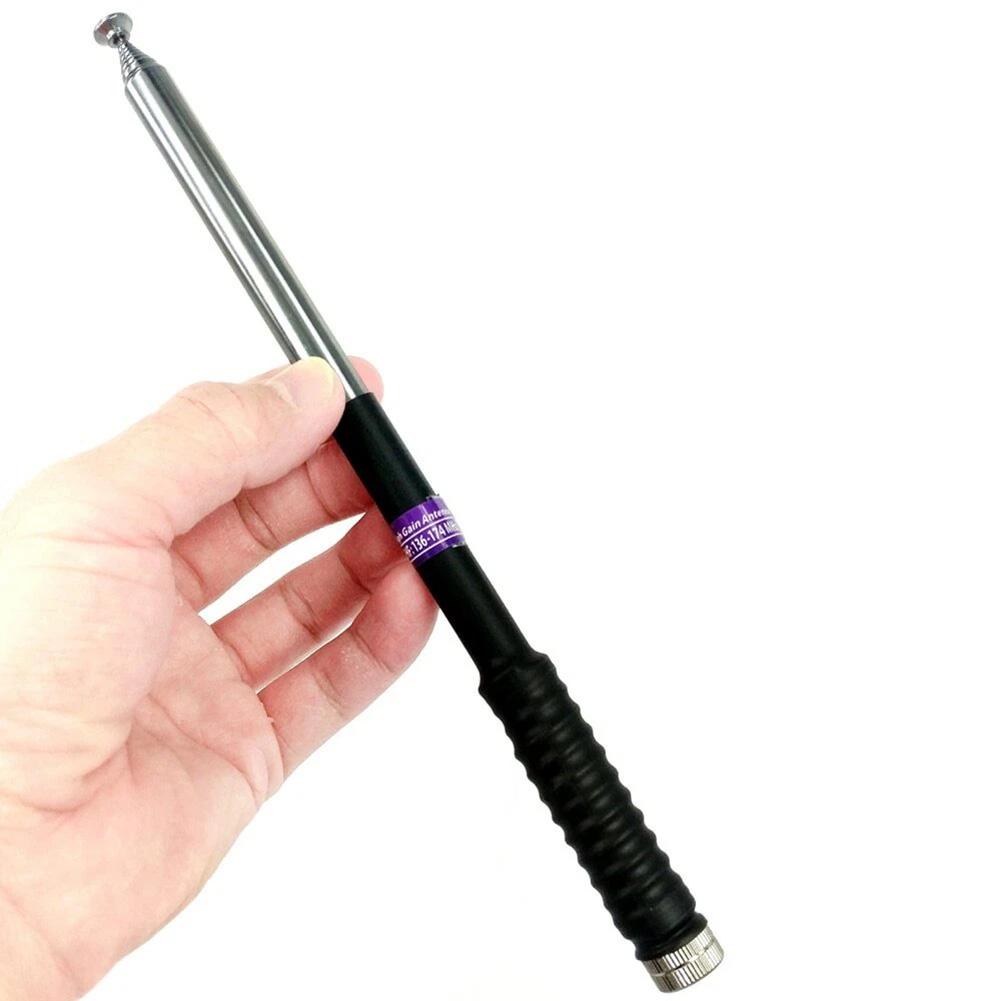 VHF Telescopic Antenna with For SMA Male for Yaesu VX6R VX3R VX7R VX8R VX150 VX160 VX180 VX400 FT270R FT250R 3dBi