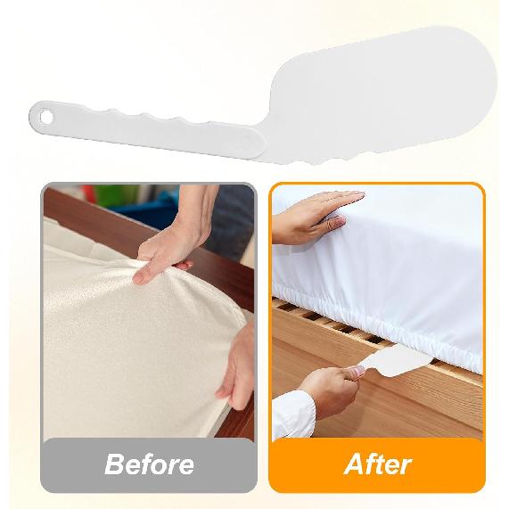 Bed Sheet Tucker Tool, 10.6 in Mattress Lifter Tool, Long Handle Sheet Tucker, Arthritis-Friendly Easy Mattress Lifter Bed Sheets Wedge to Help
