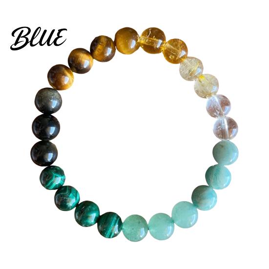 Casual Style Bracelet Artificial Crystal Beaded Good Luck 8mm Stone