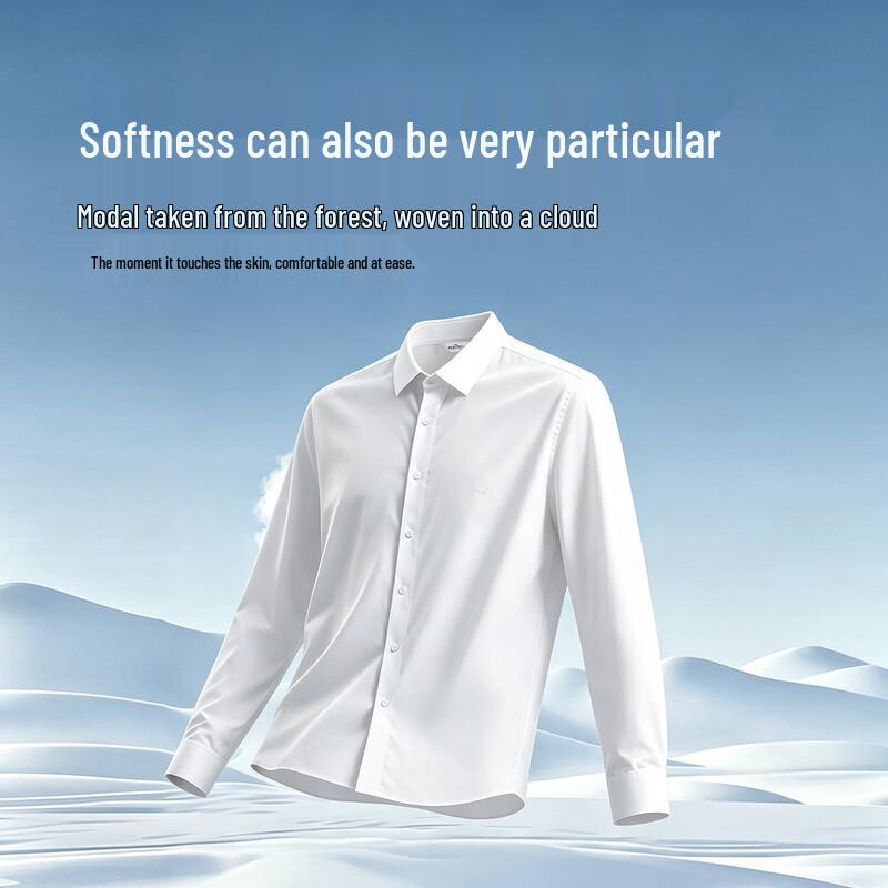 Septwolves Modal Antibacterial Long-Sleeved Business Shirt