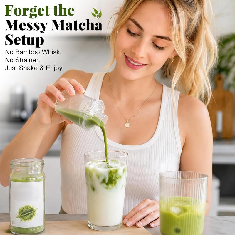 1/3 stk Let at ryste 200 ml Matcha Bryggeflaske Bærbar Te Flaske Mini Matcha Ryster Til Daglig Brug