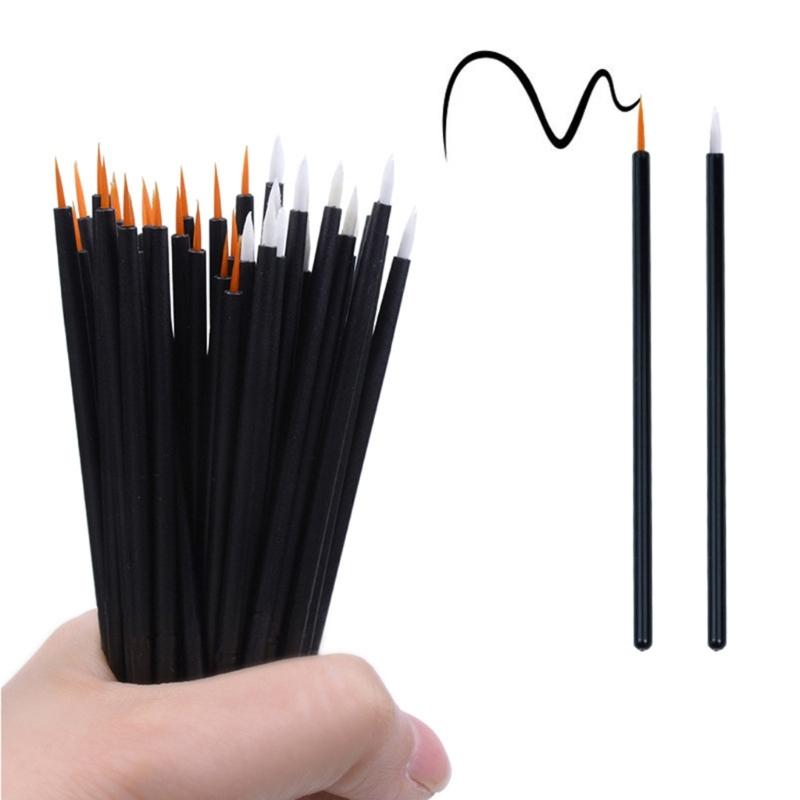 50 Pieces Disposable Eyeliner Brushes Lipstick Brush Eyeshadow Brush Eyeliner Applicator Makeup Tool Eyeliner Sticks