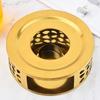 Outdoor Teaware Golden Portable Stainless Steel Heating Base Teapot Warmer Trivet Coffee Heater