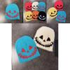 Halloween Themed Knit Cap With Fleece Lining For Autumn And Winter Fashion