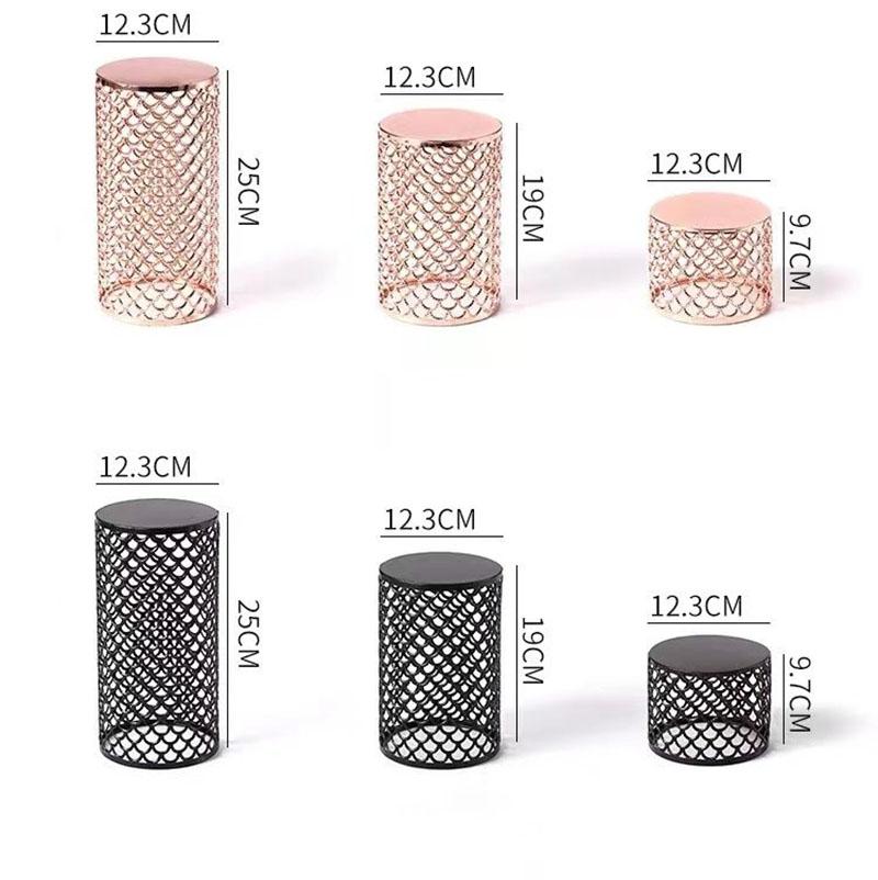 Severský kulatý kovaný železný bufetový stojan na nápoje a ovoce, stojan na občerstvení a pečivo, police na vystavení, dezertní stojan na dim sum, stojan na dorty, dekorativní prvek