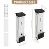 2Pcs Door Stoppers Stainless Steel Practical Kick Down Door Stop  door hardware Door close prevention Door stop door closer