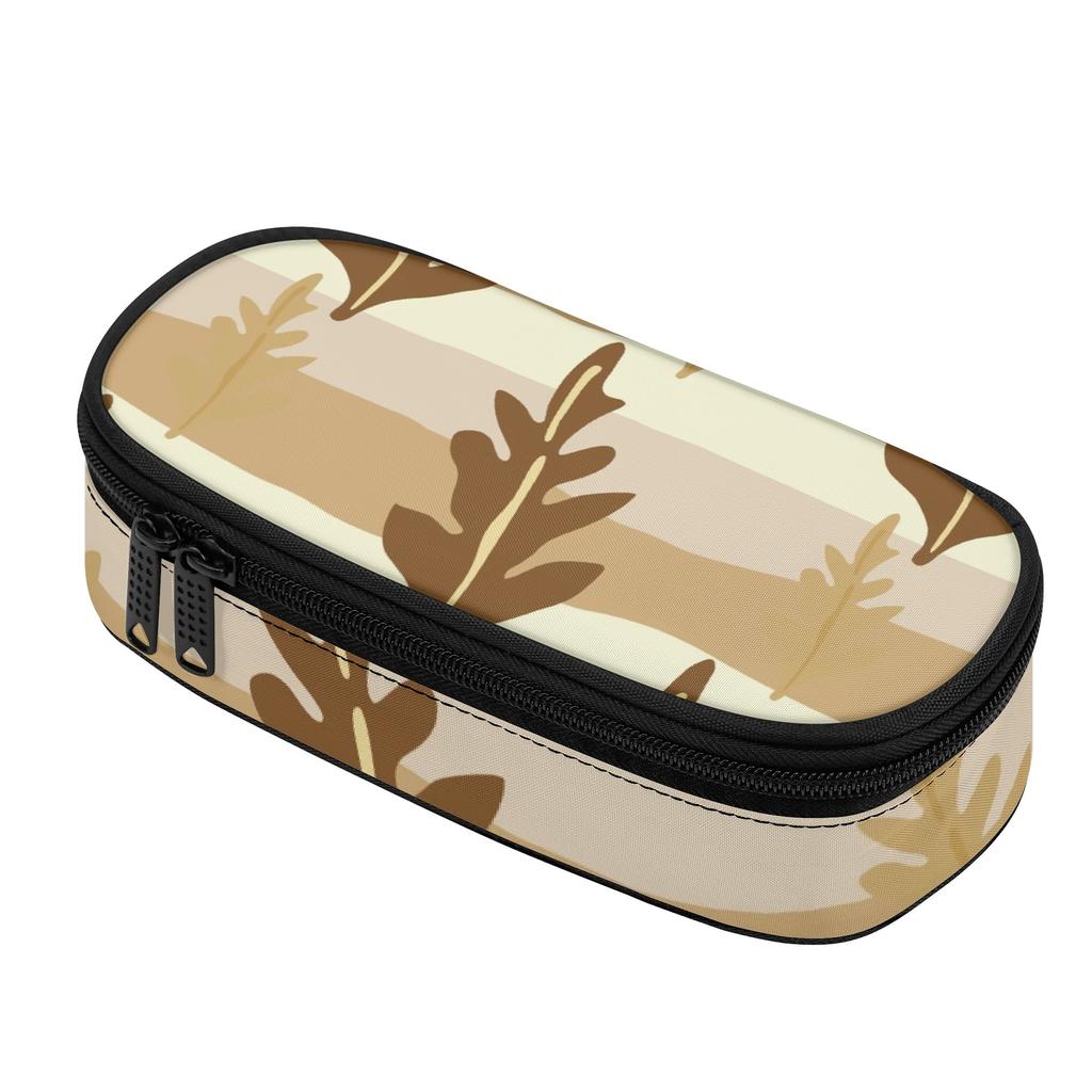 Pencil Case High Capacity Zipper Closure 300D Polyester with Main Compartment Mesh Pocket and Pen Slots for School and Study