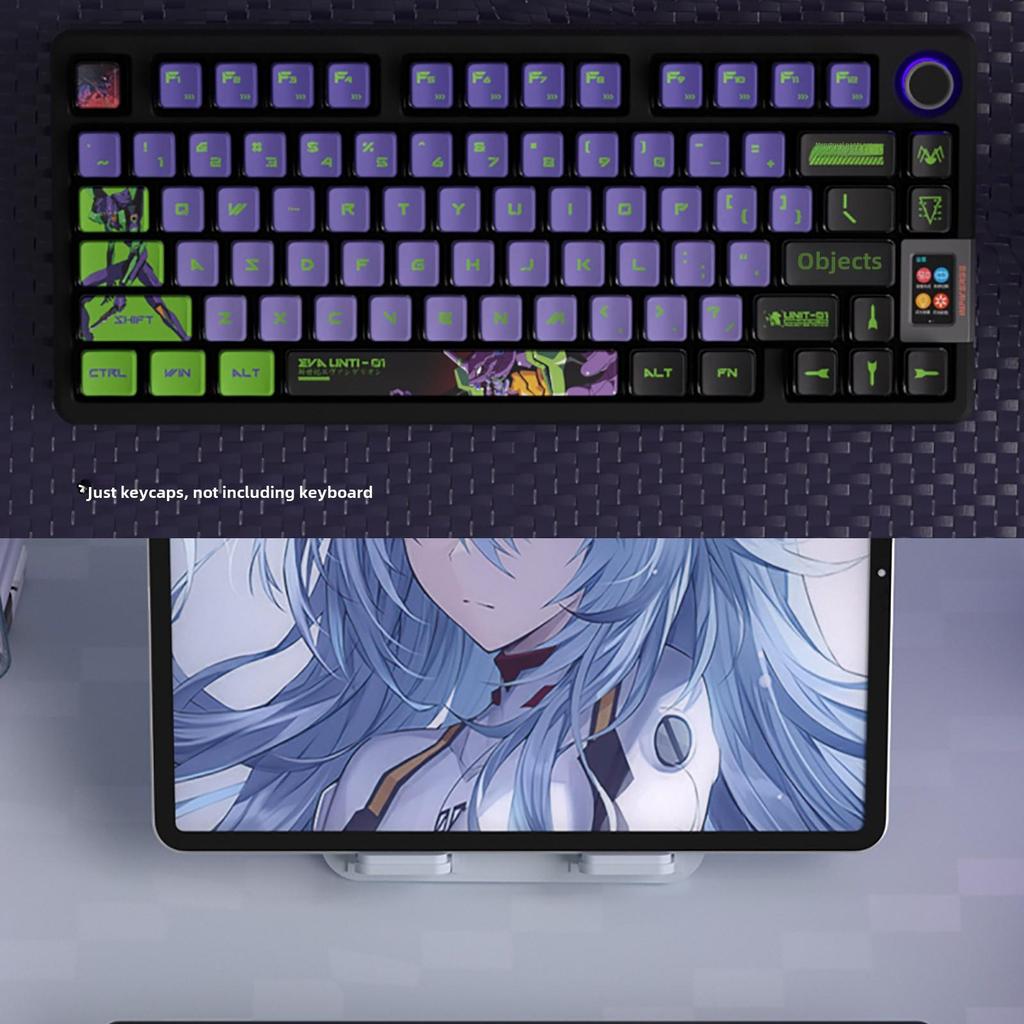 Four-Sided Translucent Color Keycaps for Customized Mechanical Keyboard