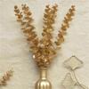Practical Useful Brand New High Quality Gold Eucalyptus Artificial Leaf Leaves Gold High Quality Home Plastic Decoration