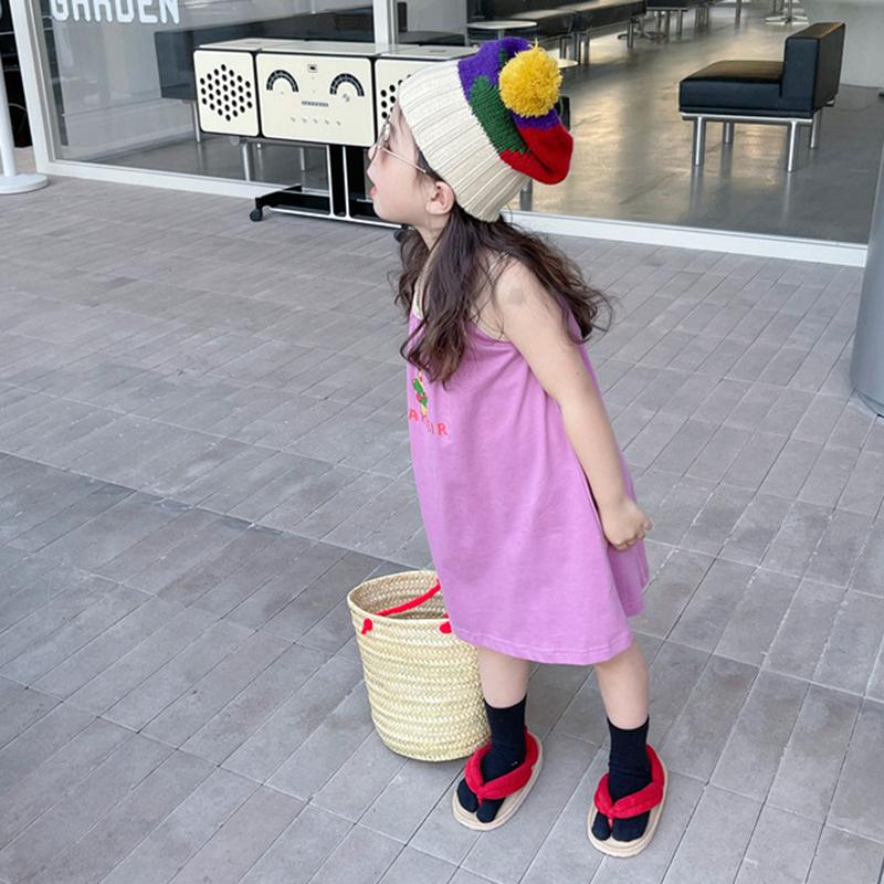 Summer Girls Sleeveless Casual Dress Girls Cool Beach Dress