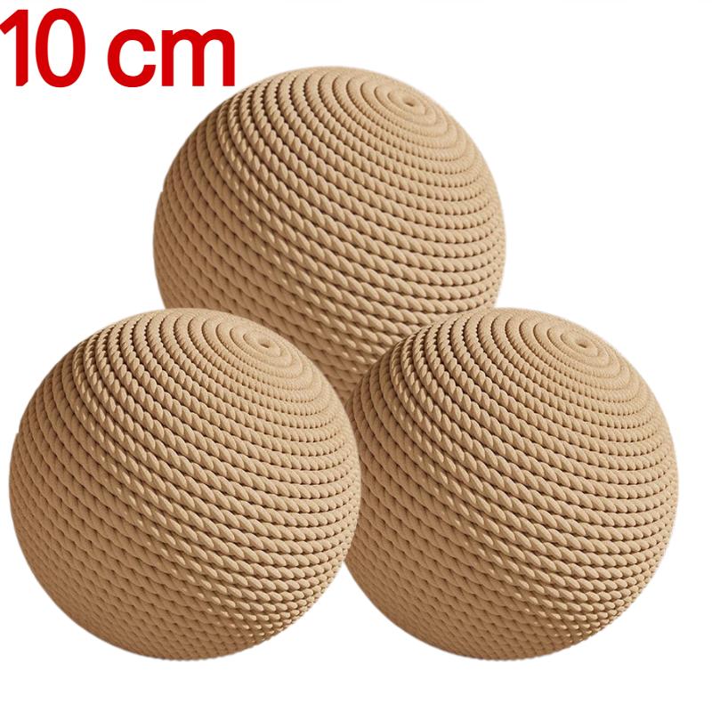 8/10CM Interactive Sisal Cat Scratching Ball Toy For Kitten Teeth Cleaning Anti Bite Cat Ball Sounding Toy Pet Supplies