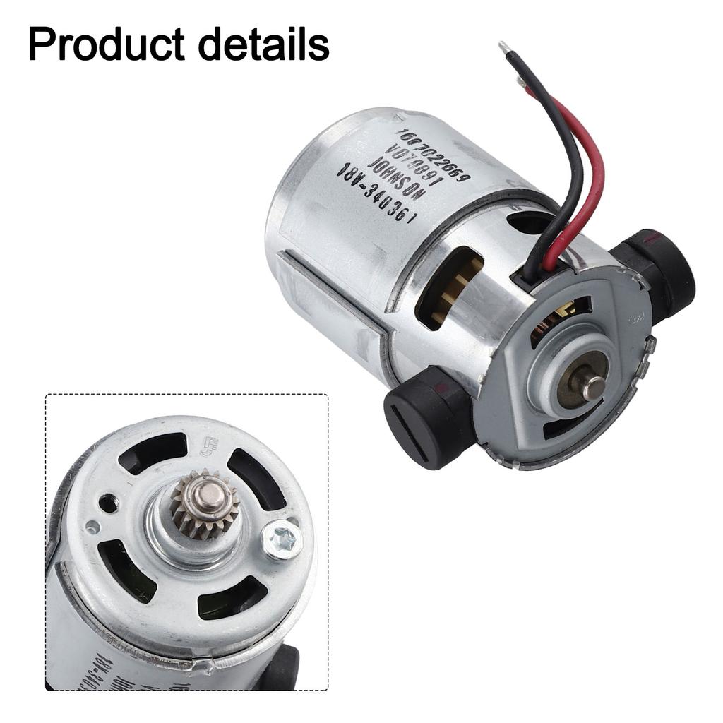 18V Motor Engine 160702266N for Bosch Compatible Power Tool Models For GSR180LI GSB180LI GSR18V21 GSB18V21 with 16 Teeth Gear