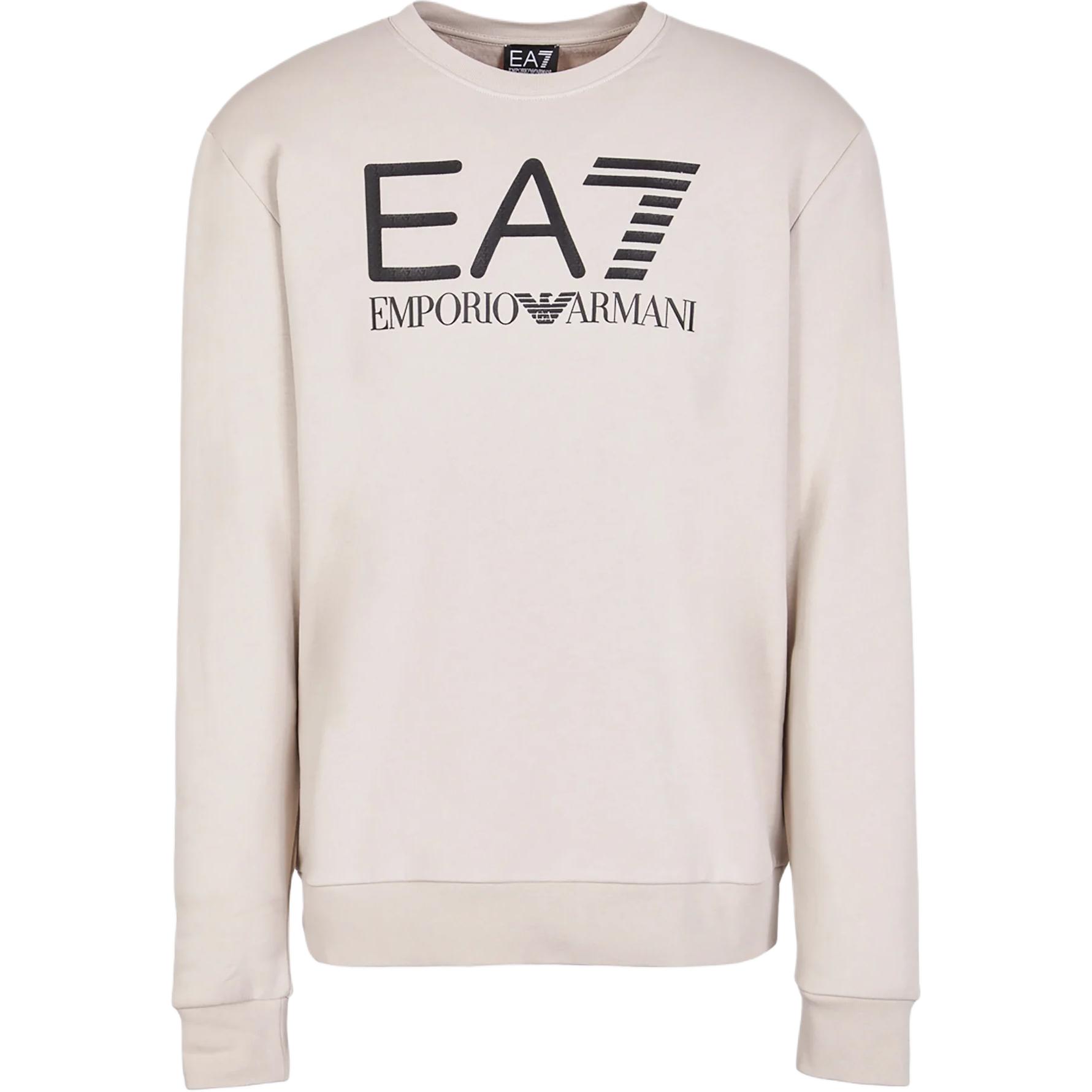 

Emporio Armani Ea7 Однотонна толстовка з круглим вирізом Чоловіча толстовка 6RPM16-PJSLZ-1716 M