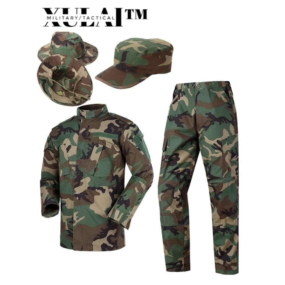 

Зелений лісовий камуфляжний костюм, блуза, брюки та капелюх 2XL