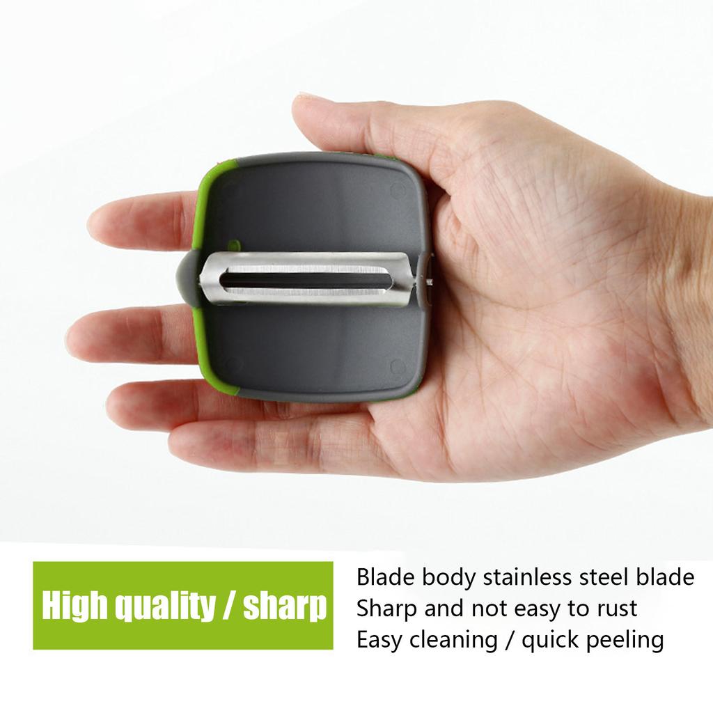 İki Parmak Planya El Kavun Planya Mutfak Yaratıcı Paslanmaz Çelik Soyucu