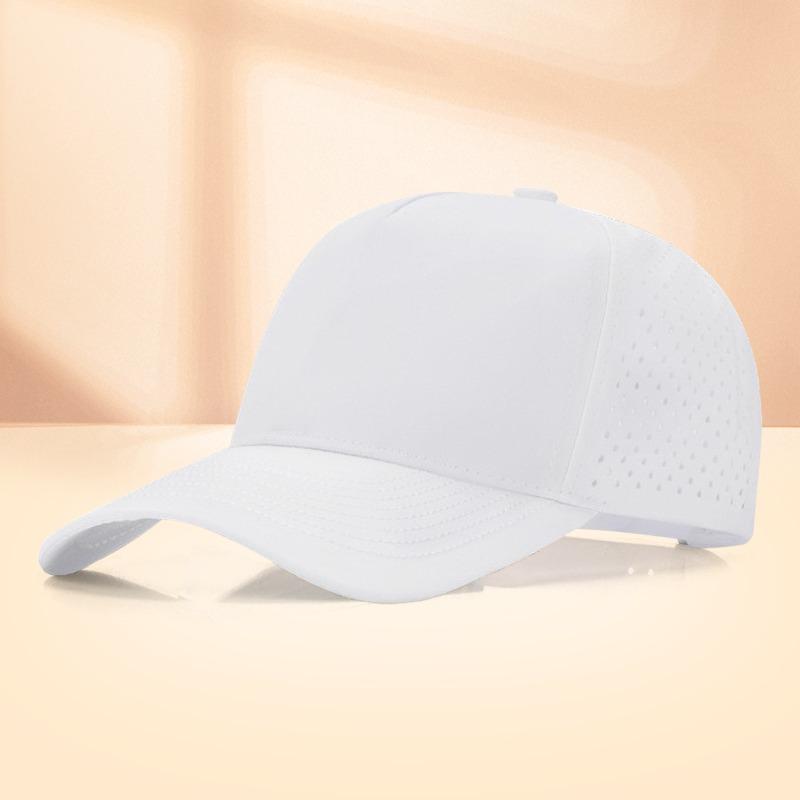 Summer outdoor sunshade quick-drying cap, moving printing embroidery, waterproof laser punching baseball cap