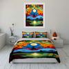 Colorful Landscape with Trees. Bedding Sets Duvet Cover Sets Duvet Covers Pillowcases(1 * Duvet Cover 2 * Pillowcases, Without Duvet Insert)