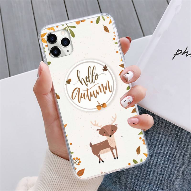 Pumpkin Happy Autumn Fall Phone Case For Iphone 13 12 5 5s 5c Se 6 6s 7 8 Plus X Xs Xr 11 Pro Max Mini