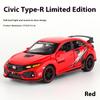 1/32 Honda Civic Type-R Legierungsmodell, Exquisites Desktop-Ornament, Das beste Sammlerstück für Automodell-Enthusiasten, Halloween-Geschenk