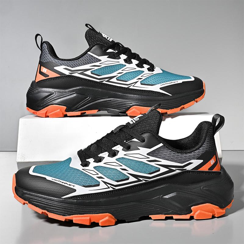 Men's sports shoes, lightweight carbon plate racing running shoes, winter shock absorption, anti slip, wear-resistant, breathabl