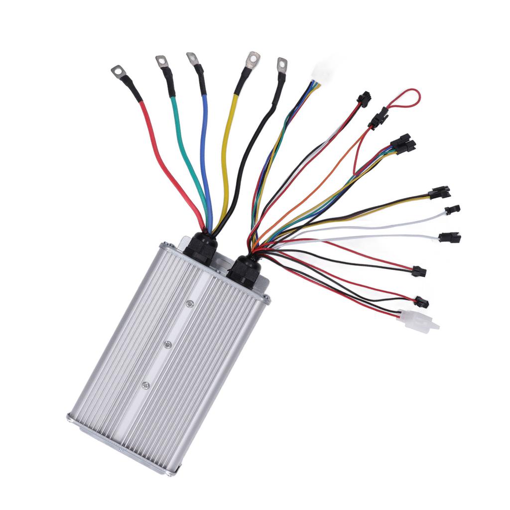 48V 72V 60A Elektrofahrrad Controller Dual-Modus 18 Röhren Sinuswellen-Controller mit SM-Stecker Fahrrad Roller Lithiumbatterie Modifikationszubehör