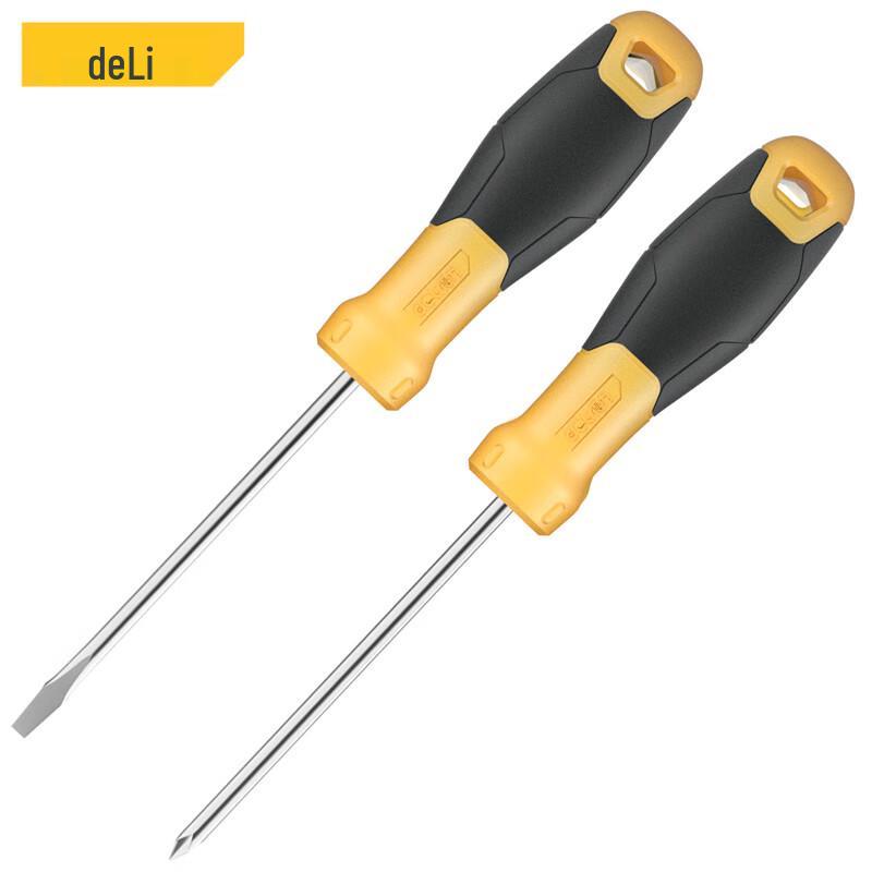 Deli Rubber Handle Screwdriver Set