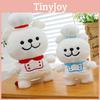 Maltese Plush Toy Chef Line White Restaurant Decor Child Birthday Doll Gift