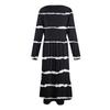 Women's  Printed Casual Dress Spring Autumn Pocket Round Neck Long Sleeve Dresses