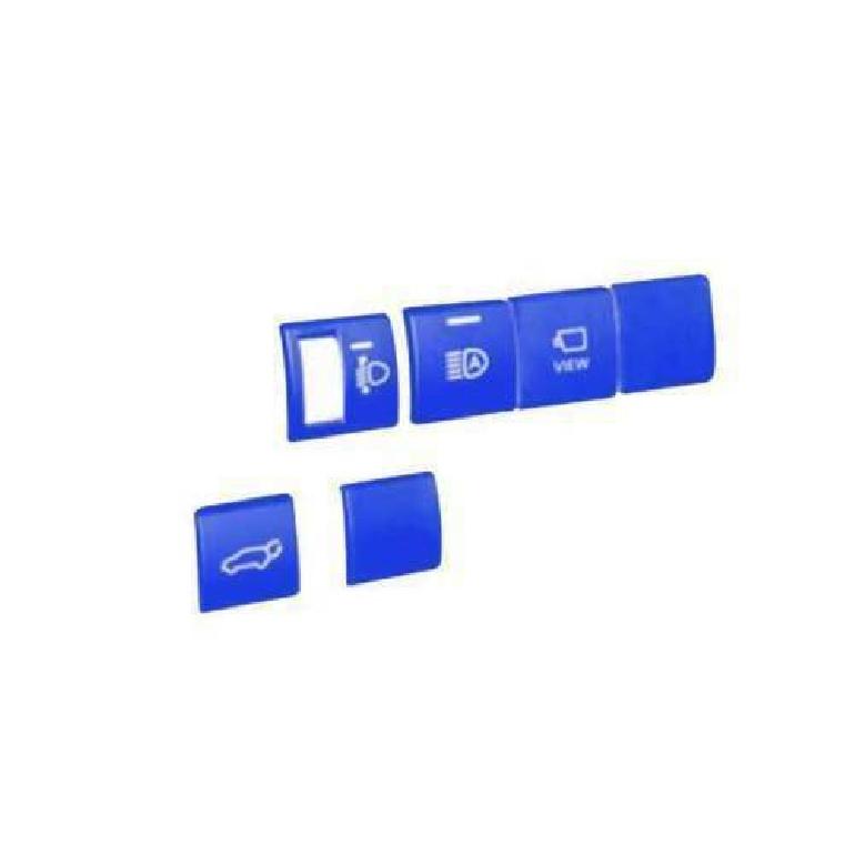 For Toyota Corolla Cross GL Cover Trim Blue Headlight Button Aluminum -