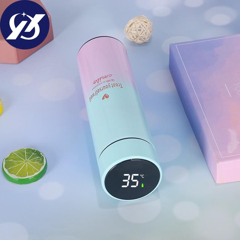 480ML Stainless Steel High-value Thermos Bottle with Intelligent Temperature Display Temperature Sensor Display Thermos Cup