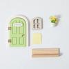 Craft Glows in The Dark Window Dollhouse Home Decorations Creative Mini Fairy Elf Door Funny Wooden Mouse Hole Nursery Decor