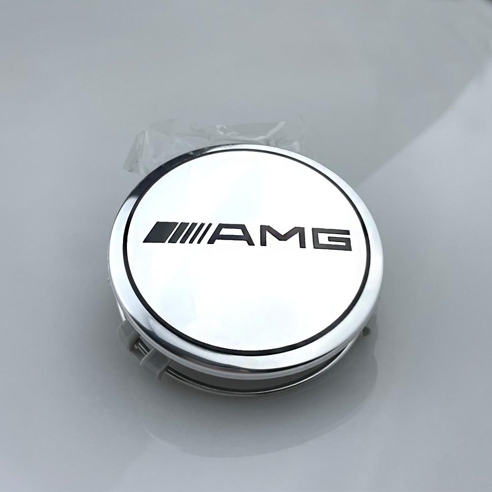 MEA4 4PCS 75MM Car Wheel Center Hub Caps For Mercedes Benz AMG W203 W206 W220 W205 W211 W212 GLA GLC CLA A Emblem Tire Rim Covers
