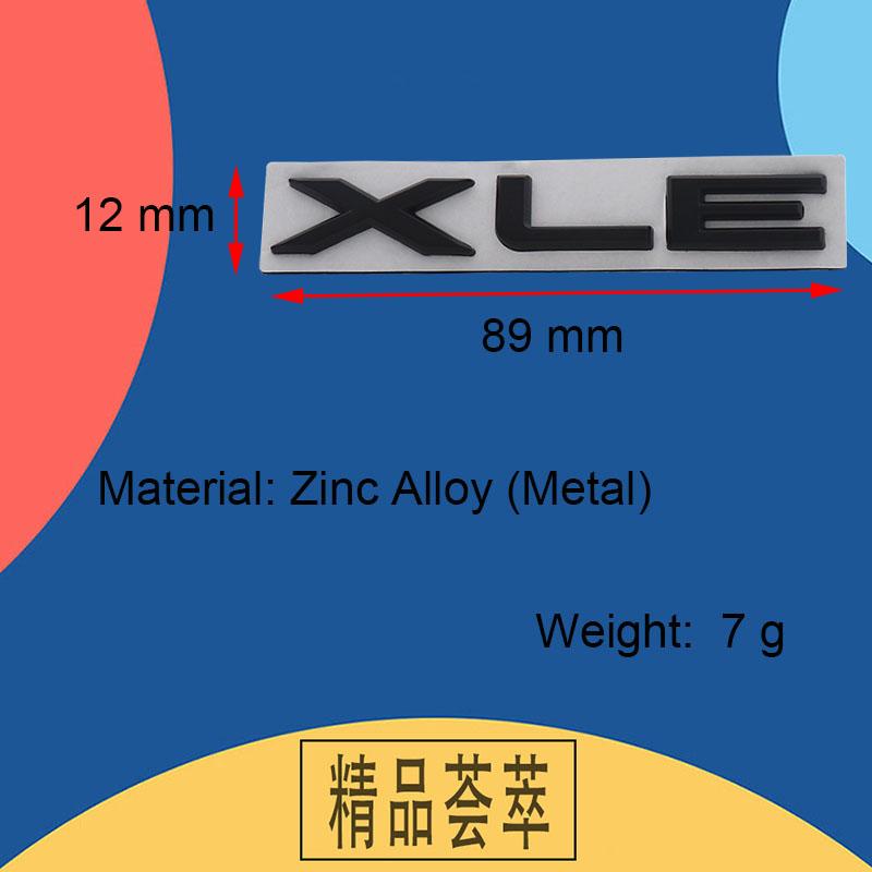 3D Premium XLE for car Tailgate Fender trunk Rear Bonnet Decal Emblem Badge Sticker Accessories