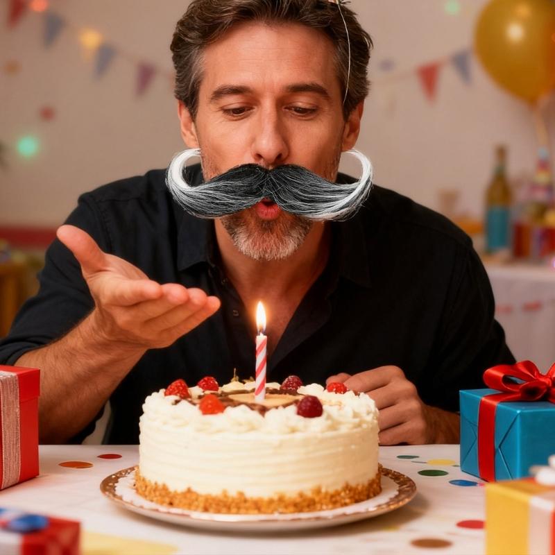 3pcs Practical Plastic False Mustache For Pirate Wizard Santa Costume Accessories Easy To Clean Halloween Party Props