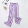 Modal Wijde Broek Dames Lente Zomer en Herfst Los Vallend Casual Vloervegende Broek Hoge Taille Rechte Broek Dans Oefenbroek