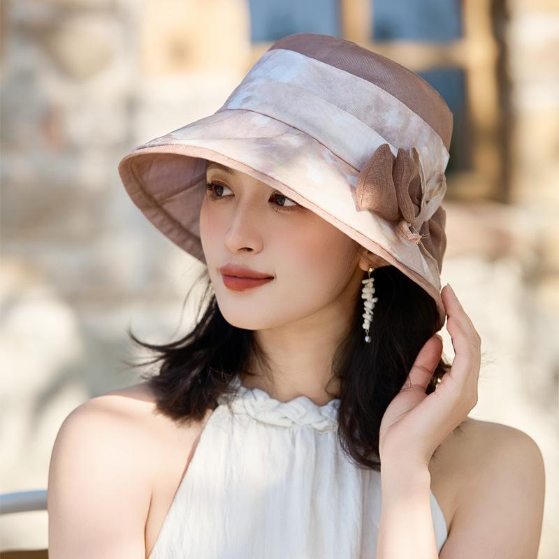 

Элегантная женская летняя шляпа от солнца с бантом - Идеально подходит для путешествий на открытом воздухе One Size