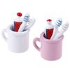 1:12 Dollhouse Mini Szczoteczka do zębów Kubek na pastę do zębów do akcesoriów łazienkowych Dollhouse