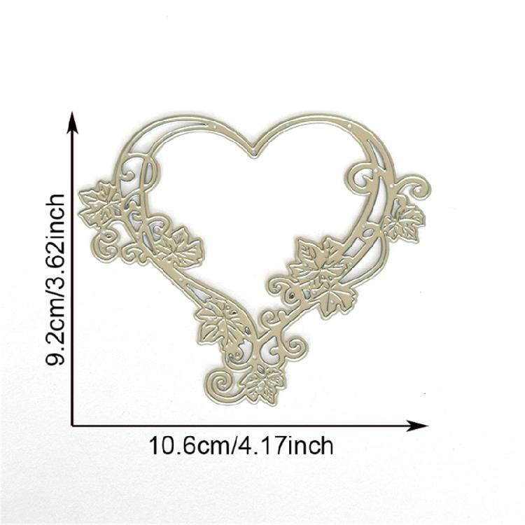Flower Heart Cutting Dies Scrapbooking Stencils Carbon Steel Dies Cut Stencils for Card Making Photo Album Decoration