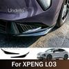 Front Bumper Corner Protector Guard Car Anti-collision Decoration Strip ABS Plastic Exterior Accessories For XPENG L03 2026 2027