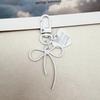 Colorful Heart Bow Keychain DIY Pendant for Bags