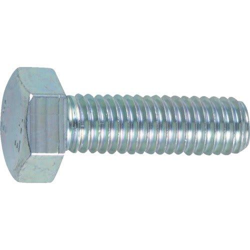TRUSCO Trivalent Hex Bolts, White, Fully Threaded, M10 X 40, Pack of 5, B722-1040