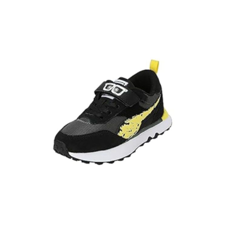 Puma Rider Fv Comfortable Waterproof Low-Top Casual Shoes Kids sneakers Black 393886-01