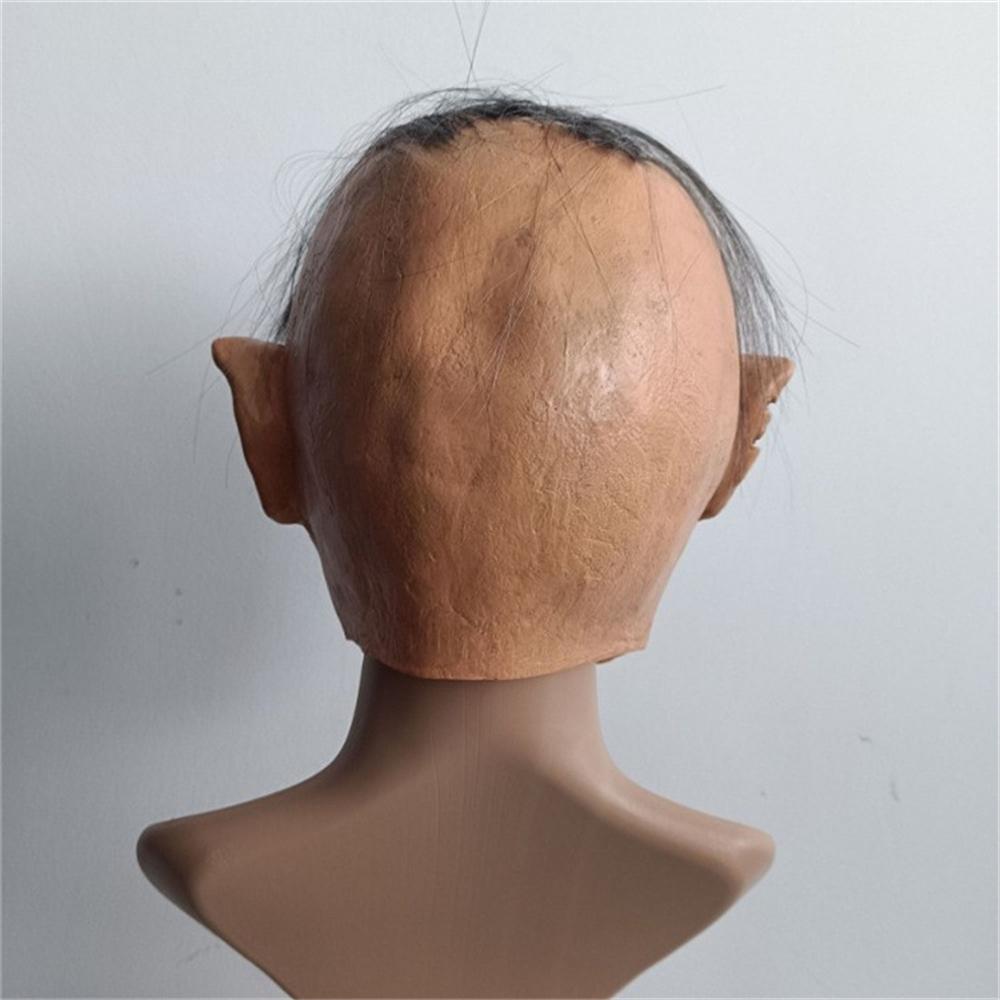 Gollum-Maske, Film-Cosplay, Mutanten-Monster-Maske, Halloween-Kostüm-Party-Requisiten, böser Horror-Clown, Dämon, Latex-Maske