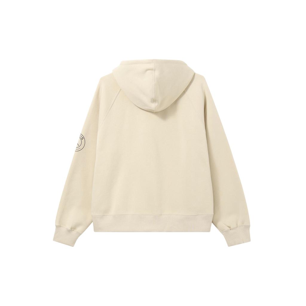 Jordan Brooklyn SS24 PSG Collaboration Letter Print Fleece-Lined Hoodie Women Tops Khaki FN5177-126