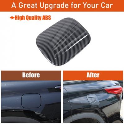 ABS Carbon Fiber Car Fuel Gas Tank Cover Trim For Toyota Highlander XU70 -24