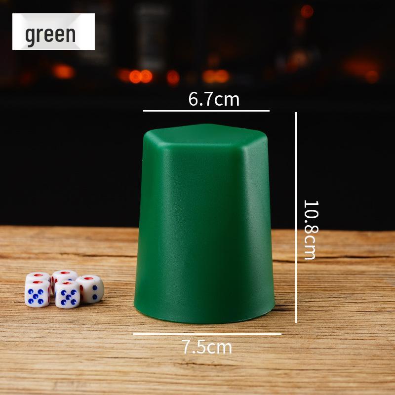 Five-Pointed Dice Cup: Frosted, Durable Shaker for Bars, KTVs, Nightclubs, and Taverns.