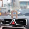 Rhinestone Bow Polymer Clay Car Rearview Mirror Hanging Ornament