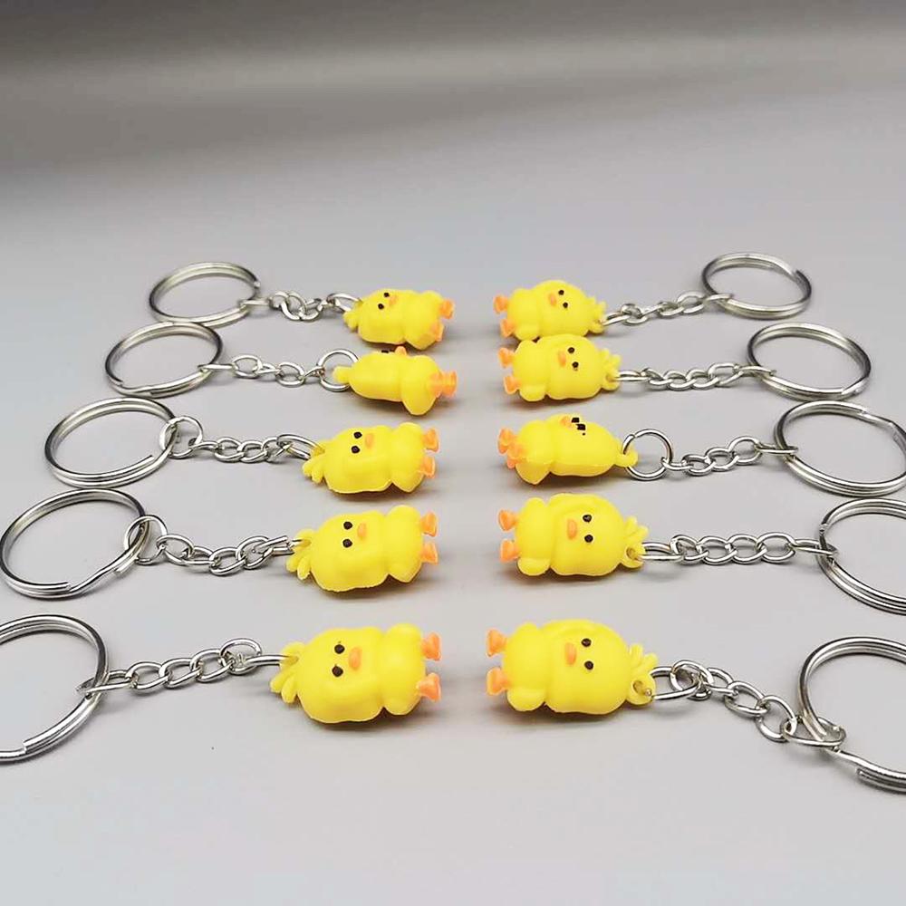 Mini Little Duck Cute Cartoon Key Chain Pendant Keychain Key Rings